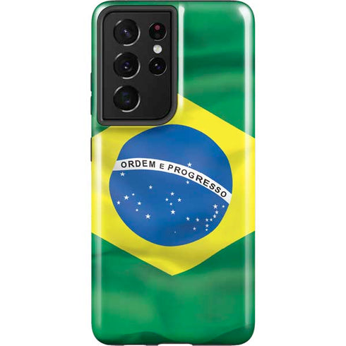 Brazil Flag Galaxy S21 Ultra 5G Pro Case